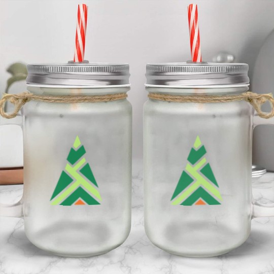Christmas tree fir tree Mason Jar Cups