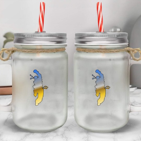 Street Fighter Rainbow Mason Jar Cups