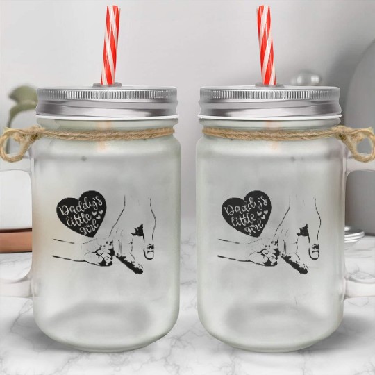 daddy little girl,daddy daughter Mason Jar Cups,daddy&me
