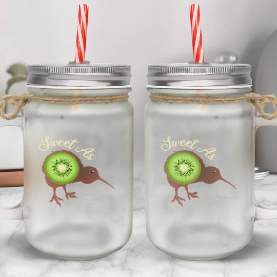 Sweet as Kiwi New Zealand Funny Gift Idea Mason Jar Cups