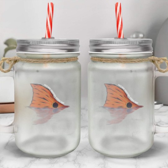 Tailing Redfish Addicted Mason Jar Cups