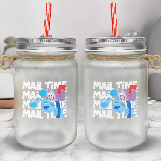 Mail Time With Blues Clues Mason Jar Cups
