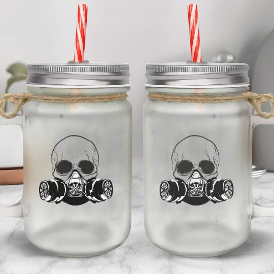 Skulls, human skulls, skull Mason Jar Cups, skull Mason Jar Cups