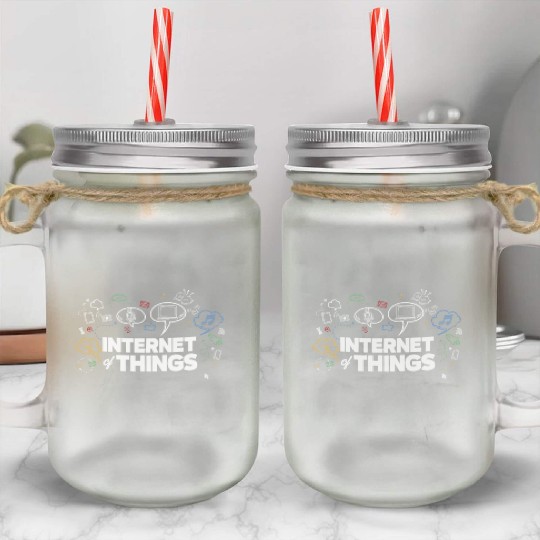 Internet Of Things Computer IOT Data Smart Gift Mason Jar Cups