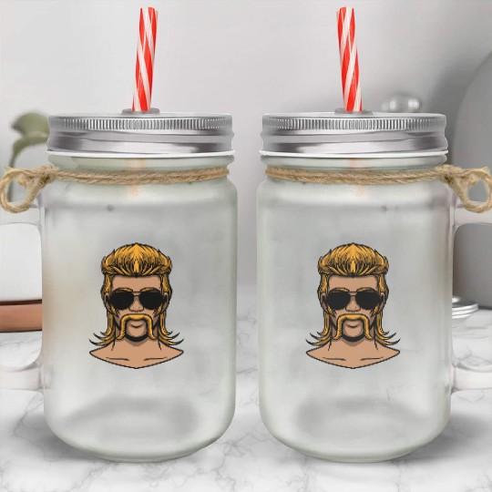 Mullet Pride Redneck Mason Jar Cups