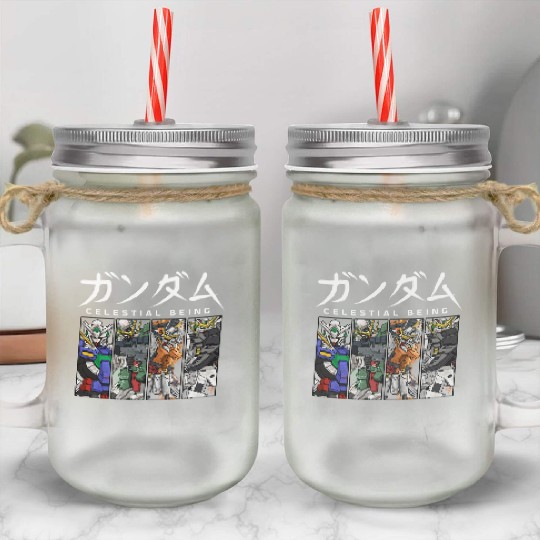 GUNDAM 00 Celestial Being Mason Jar Cups
