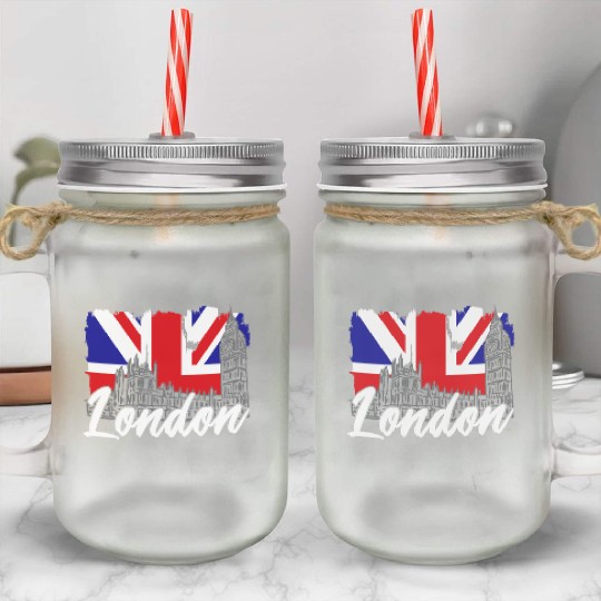 London Mason Jar Cups