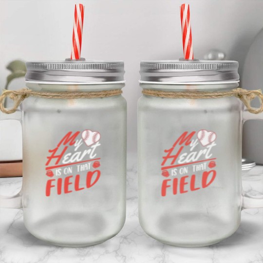 Baseball Mom Son Baseball Lover Mason Jar Cups