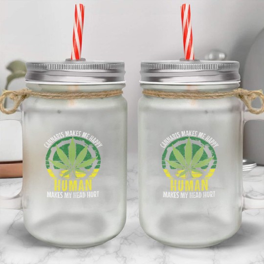 Hemp Hash Mason Jar Cups