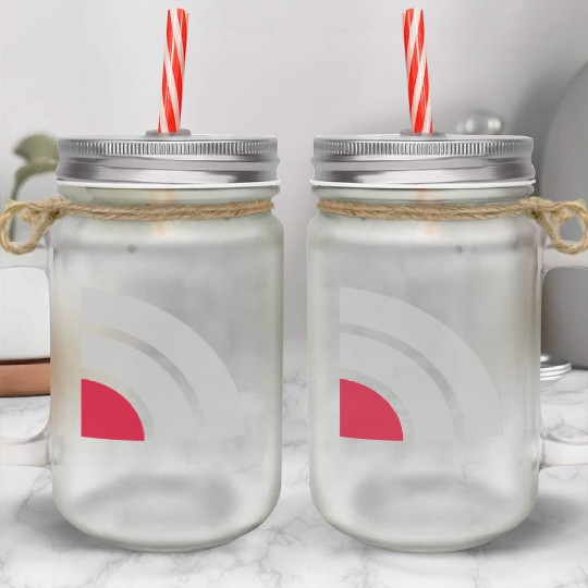 cell phone icon wifi Mason Jar Cups