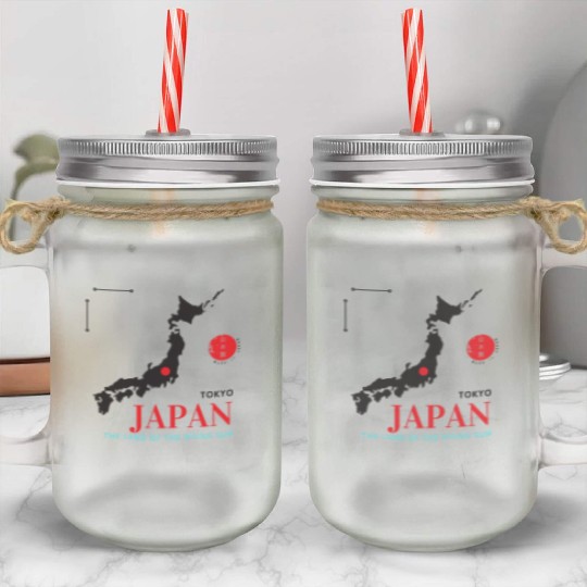 Tokyo Japan Souvenir Mason Jar Cups