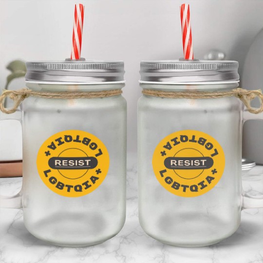 LGBTQIA resist Mason Jar Cups