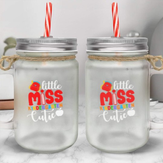 Kindergarten Cutie Back To School Gift Students Gi Mason Jar Cups