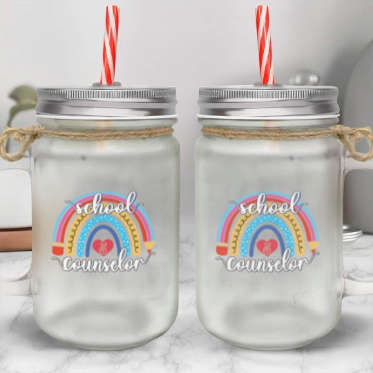 School Counselor, School Guidance Appreciation Mason Jar Cups