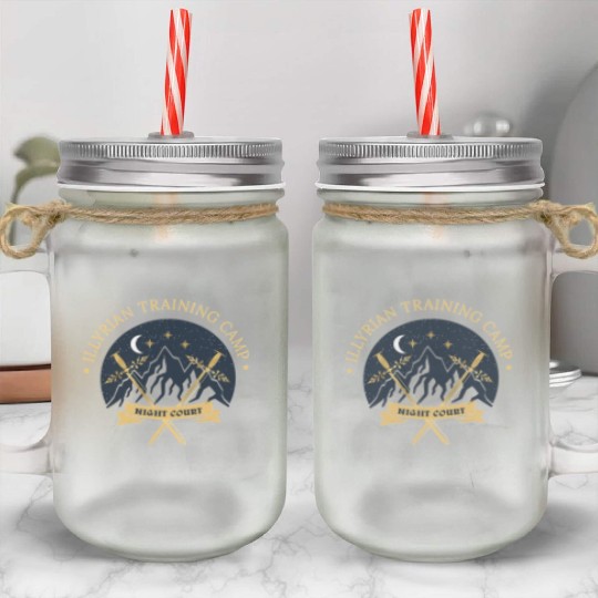 ACOTAR Illyrian Training Camp Camping Lover Mason Jar Cups
