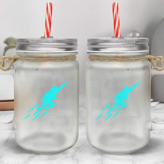 Rocket Man Mason Jar Cups
