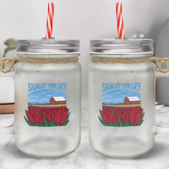 Skagit Valley Tulips Skagit Valley Tulips gift ins Mason Jar Cups