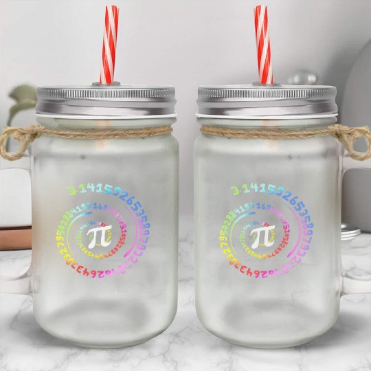National Pi Day Mason Jar Cups Math Teacher Mason Jar Cups Pi Symb