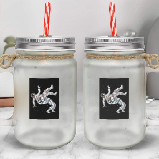 Jiu-Jitsu Astronauts Mason Jar Cups