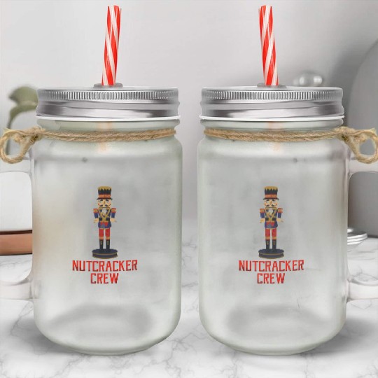 Nutcracker Crew Ballet Dance Play Retro Nut Cracke Mason Jar Cups