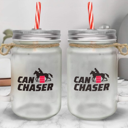 Barrel Racer Rodeo Racing Horse Riding Race Funny Mason Jar Cups