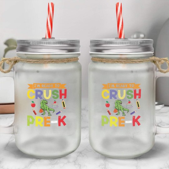 Pre-k Back To School Mason Jar Cups