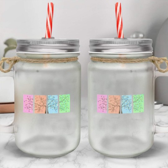 Four Seasons Mason Jar Cups