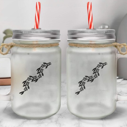 row koi fish nishikigoi Mason Jar Cups