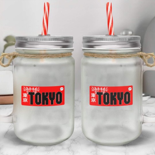Tokyo Mason Jar Cups