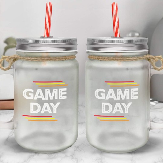 Game Day Funny Gaming Lover Gifts Mason Jar Cups
