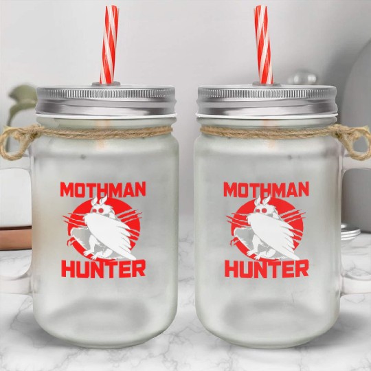 Cryptozoologist Cryptid Folklore Funny Mothman Mason Jar Cups