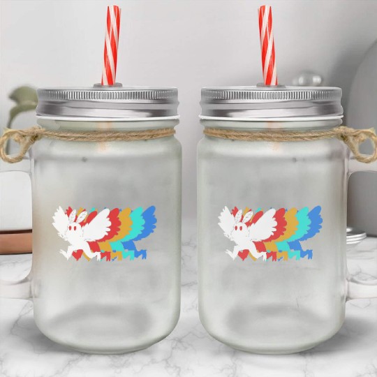 Cryptozoologist Cryptid Mothman Mason Jar Cups
