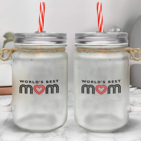 World's Best Mom (mp) Mason Jar Cups