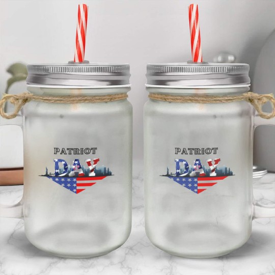 Patriot Day 9.11 Mason Jar Cups
