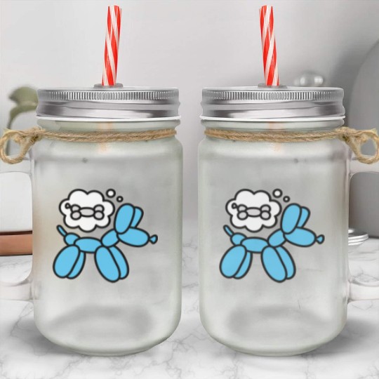 Balloon animal balloon twister balloon dog bone Mason Jar Cups
