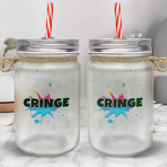 CRINGE Mason Jar Cups