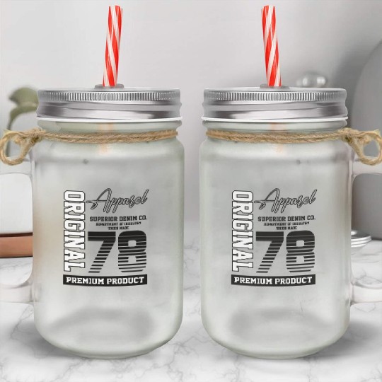1978 Vintage Birthday Vintage Gift Retro Mason Jar Cups