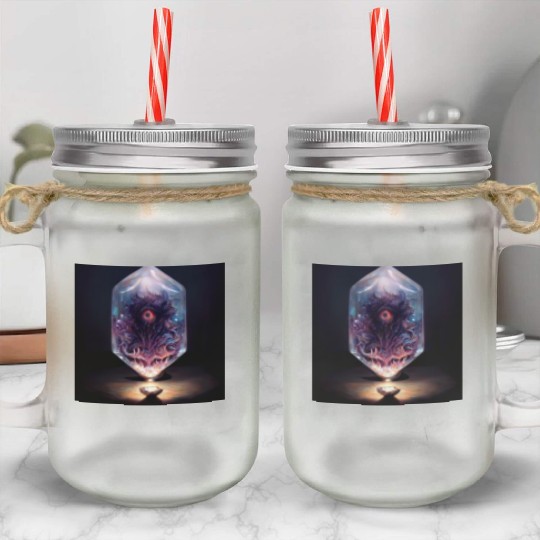 Cthulhu Art Mason Jar Cups