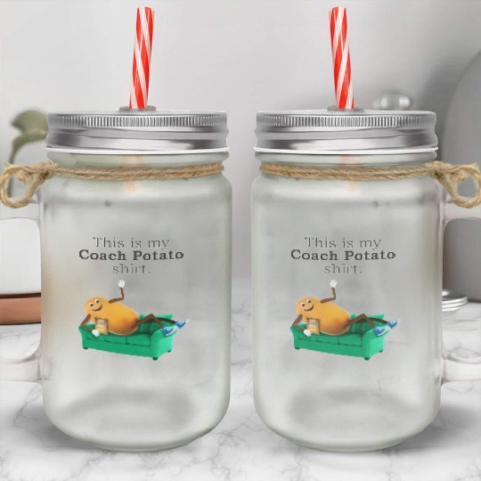 Couch Potato Mason Jar Cups