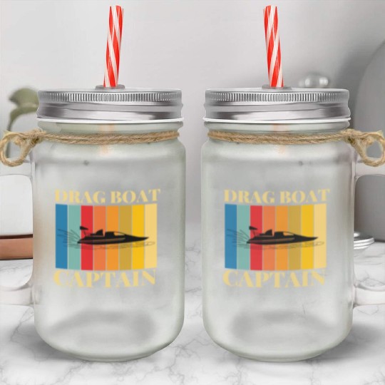 Drag Boat Racing And Speedboat Racing Mason Jar Cups