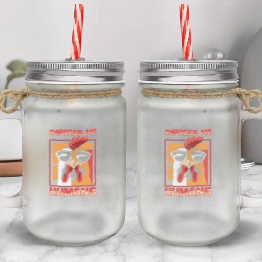 Rooster Cock Sunglasses Mason Jar Cups