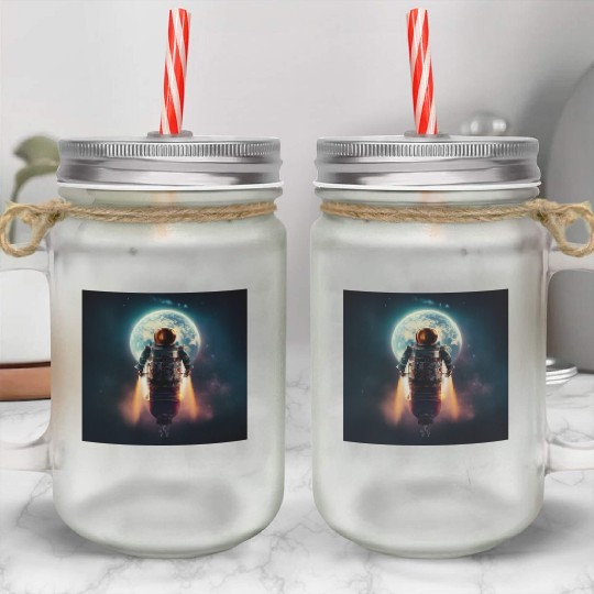 Rocketman Mason Jar Cups