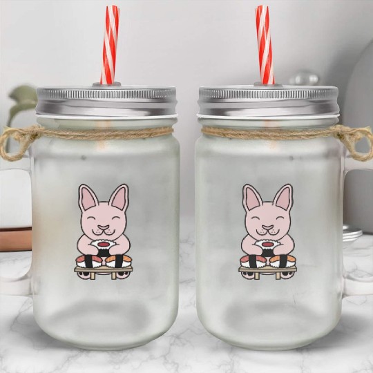 Sushi Lover Sphynx Cat Mason Jar Cups