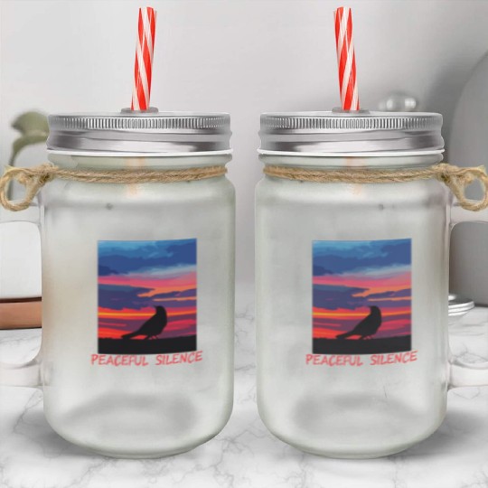 Peaceful Silence Mason Jar Cups