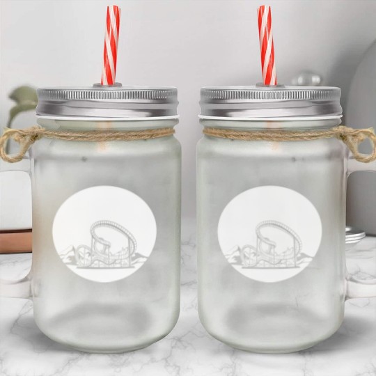 Roller Coaster Mason Jar Cups