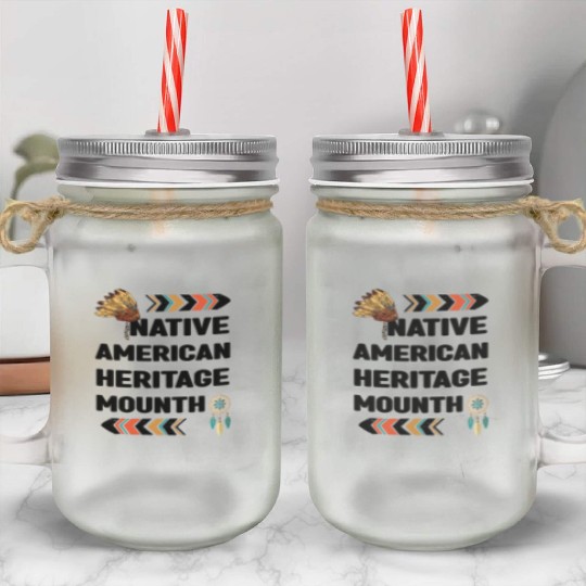 Native American Heritage Month Mason Jar Cups