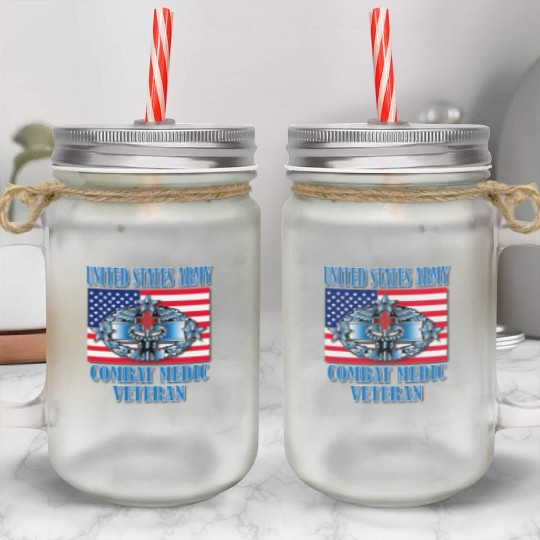 Combat Medic 4th Award Memorable Us Mason Jar Cups