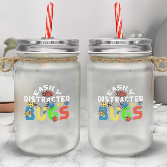 Funny Bug Lover Insects Mason Jar Cups