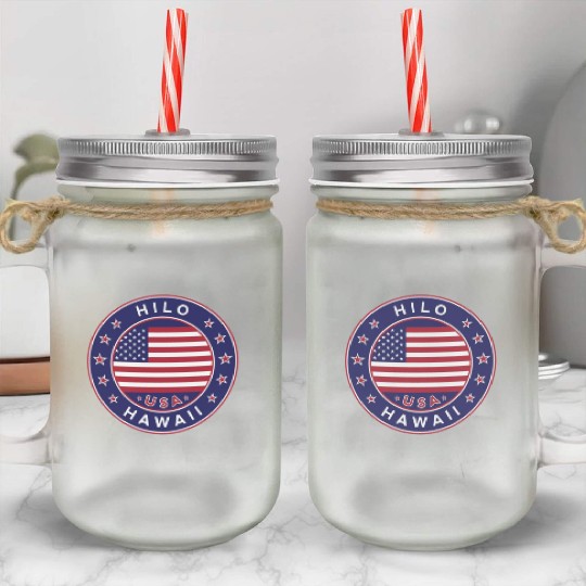 California MALIBU USA Mason Jar Cups