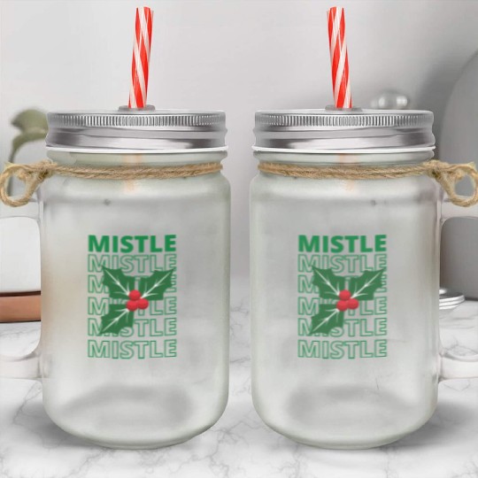 New Mistletoe Classic Mason Jar Cups